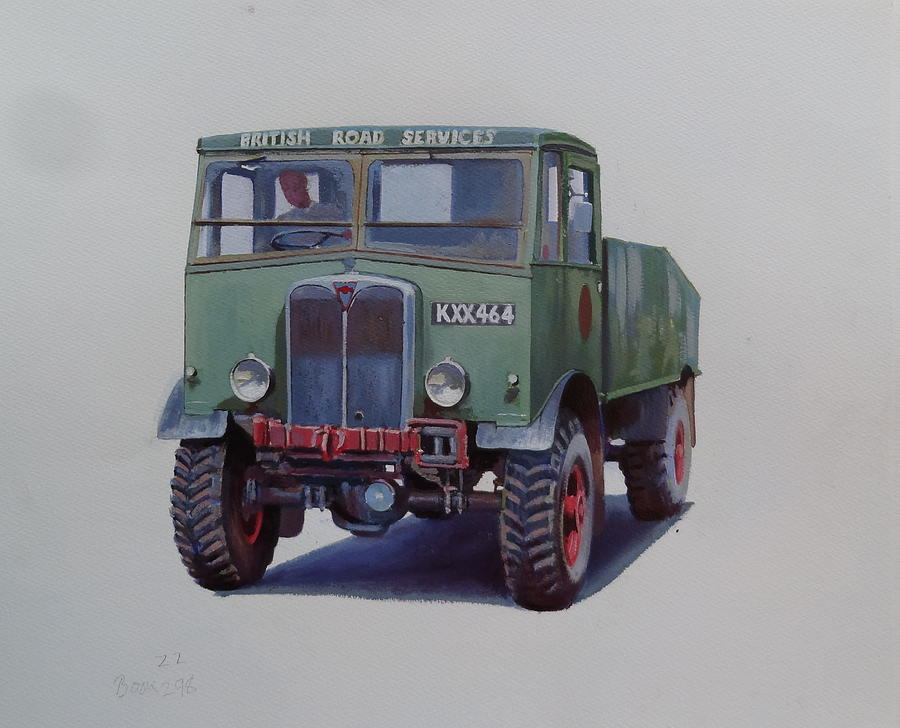 AEC Matador BRS. Painting by Mike Jeffries