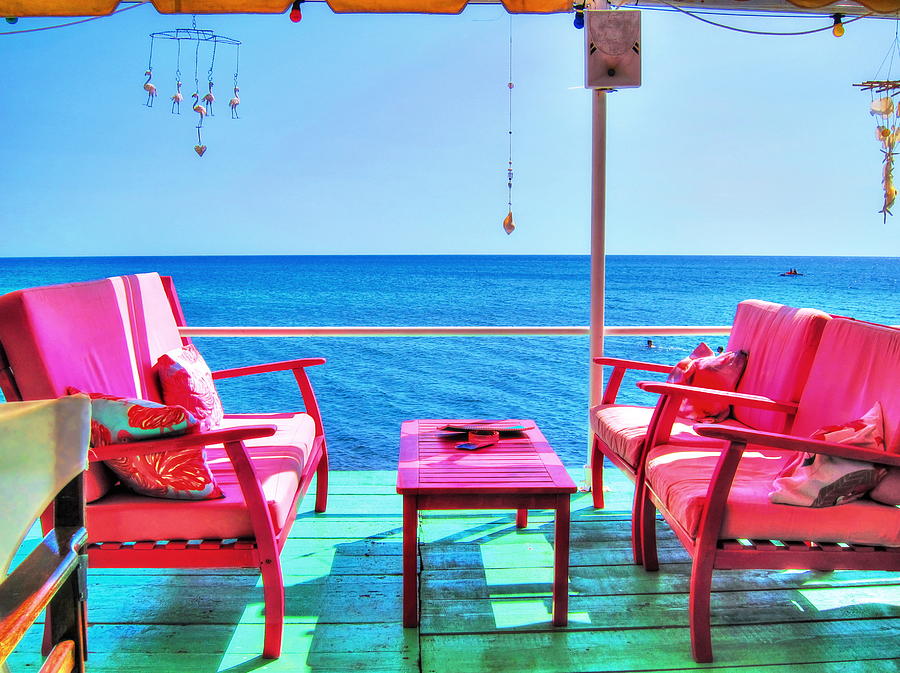 Pink Beach Bar Photograph by Andreas Thust