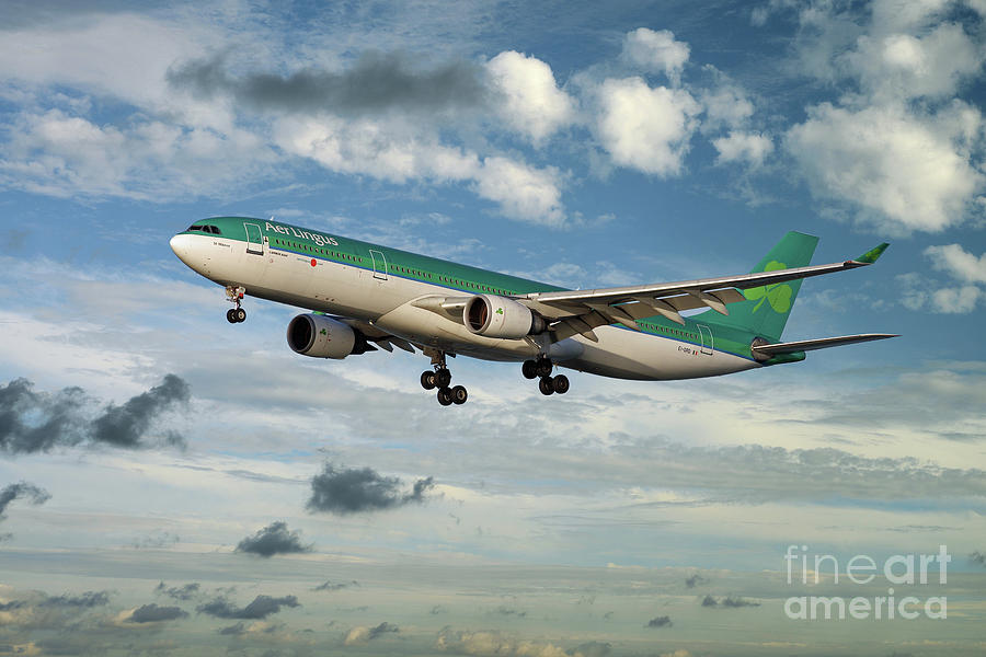 Aer Lingus Airbus A330 Digital Art by Airpower Art