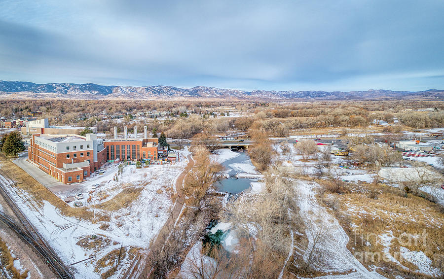 aerial cityscape of Fort Collins Photograph by Marek Uliasz