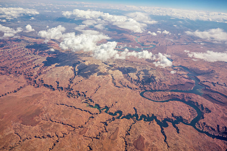 Aerial Fly Over Grand Canyon Arizona Mountains Photograph by Alex Grichenko