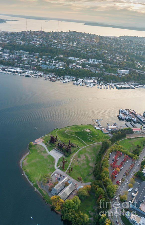 Aerial Gasworks Park Photograph by Mike Reid