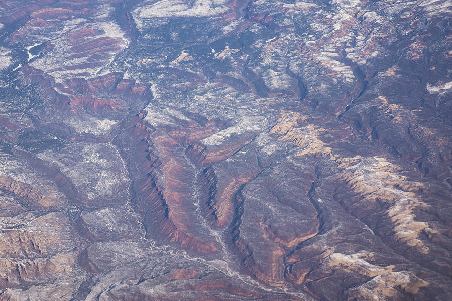 Aerial - Multicolored Earth Photograph by Georgia Mizuleva