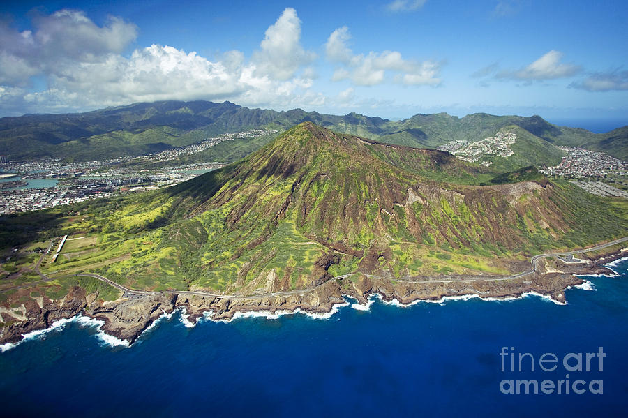 Aerial of Koko Head and Crater Photograph by Ron Dahlquist ...