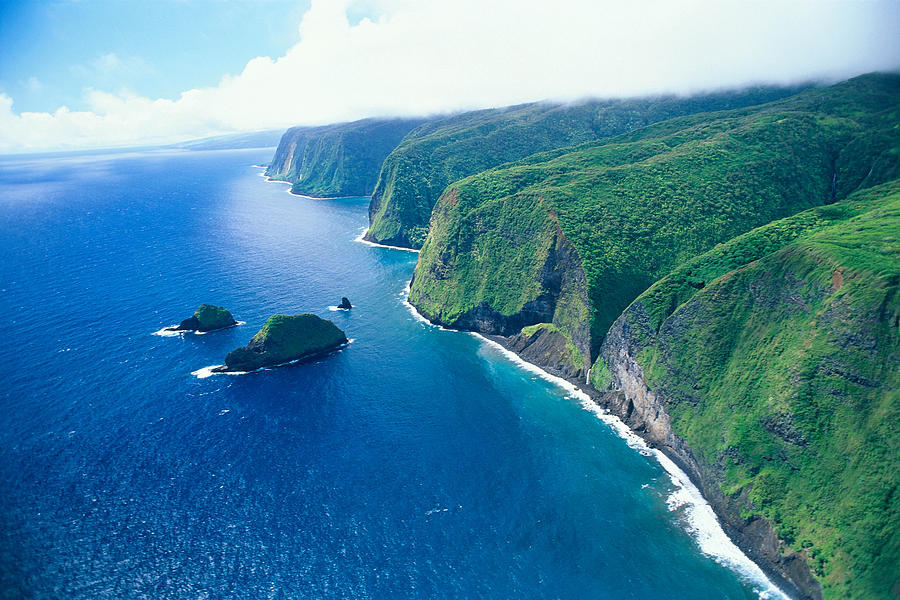 Aerial Of North Shore Photograph by Peter French - Printscapes
