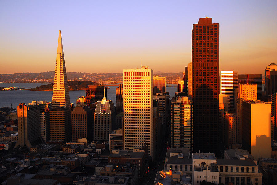 Aerial of San Francisco Photograph by James Kirkikis