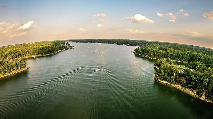 Aerial Over Lake Wylie South Carolina Photograph by Alex Grichenko - Pixels