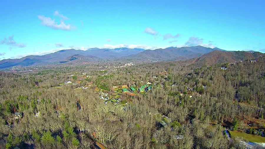 Aerial Over North Carolina Mountains Photograph by Alex Grichenko