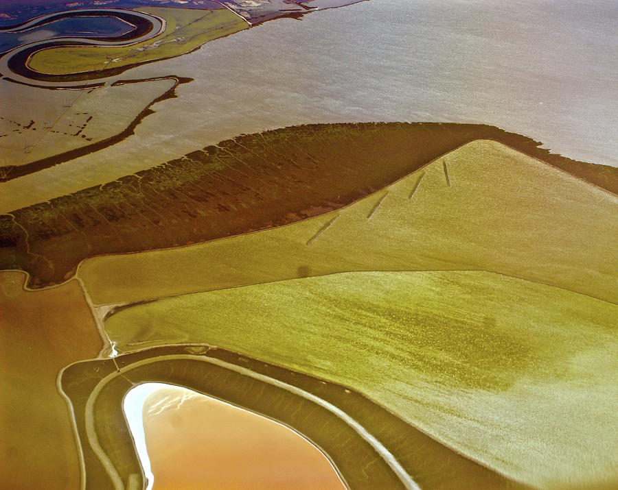 Aerial San Francisco Salt Flat Designs Photograph by Blair Seitz