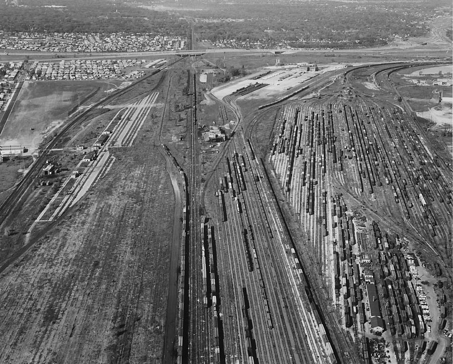 Aerial Shot of Proviso Train Yard  Photograph by Chicago and North Western Historical Society