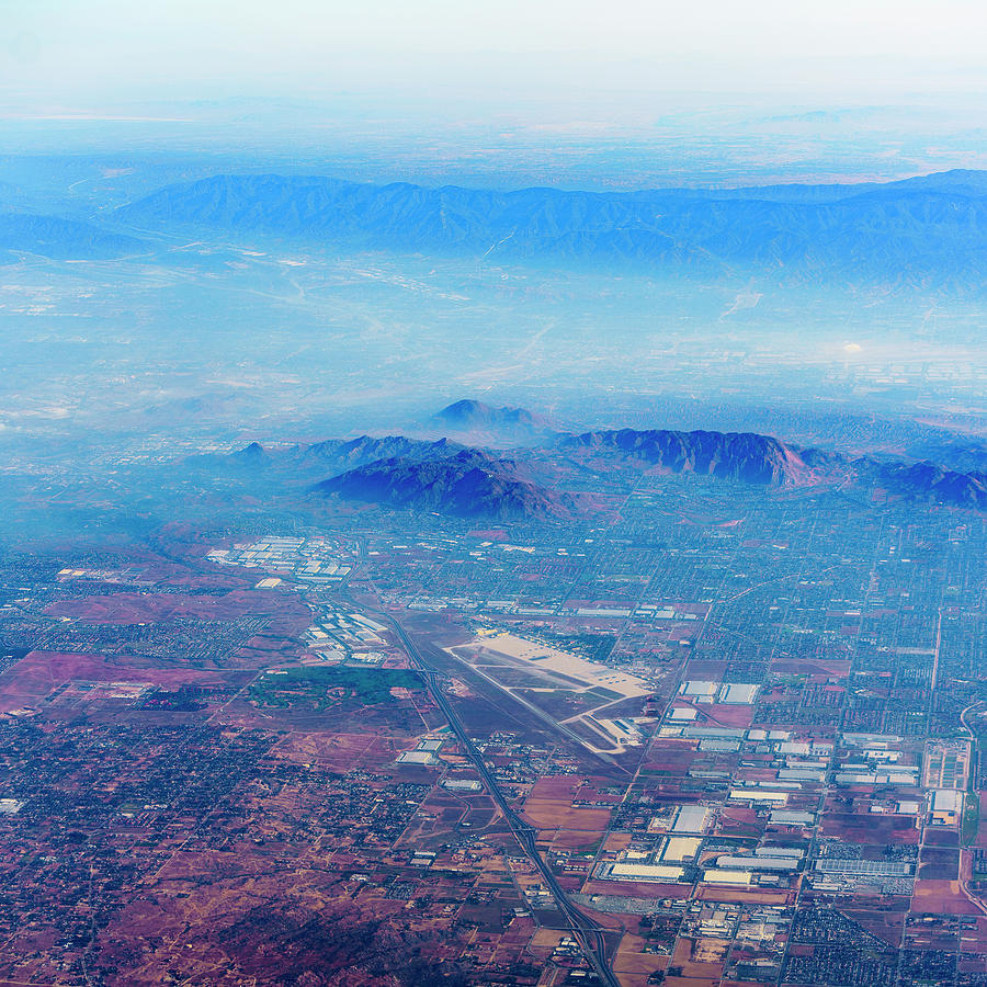 Los Angeles Photograph - Aerial USA. Los Angeles, California by Alex Potemkin
