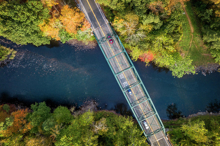 Aerial view of a bridge Photograph by Lorrie Joaus | Fine Art America