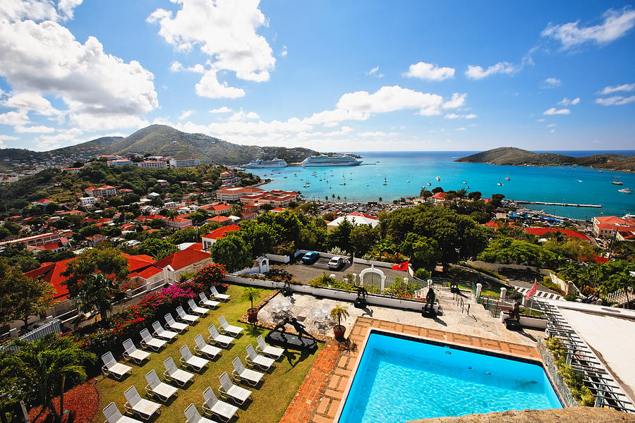 Aerial View of Charlotte Amalie Photograph by George Oze - Pixels