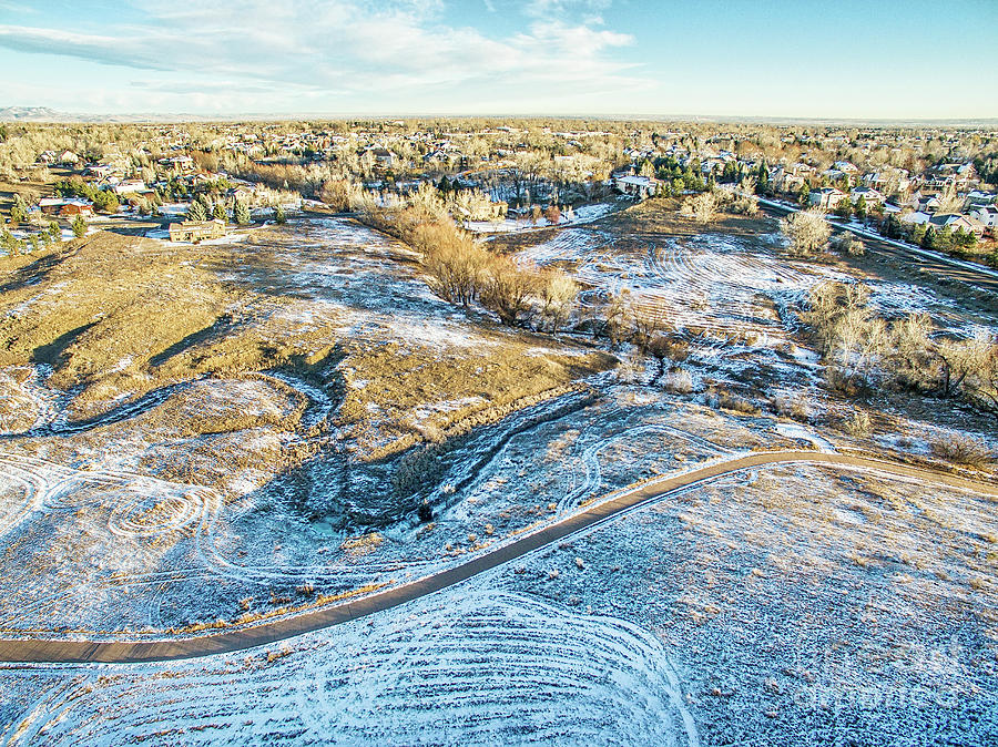 aerial view of Colorado foothills Photograph by Marek Uliasz