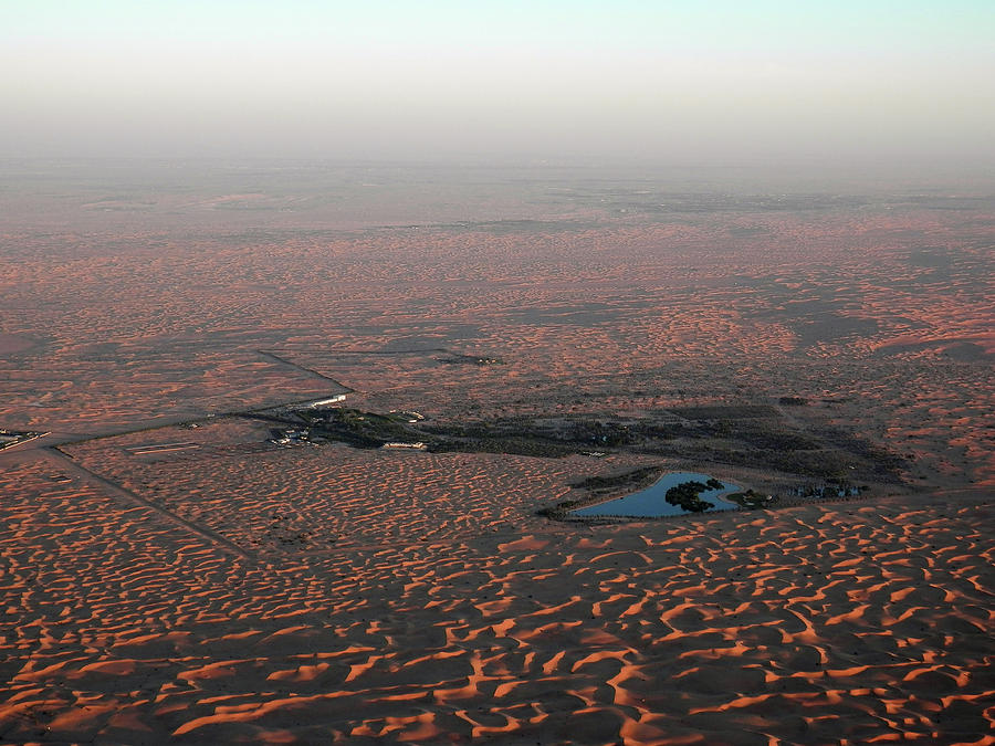 Aerial View of Desert Photograph by Pema Hou