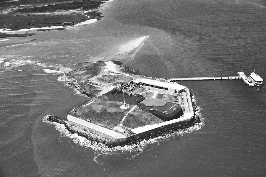 Aerial View Of Fort Sumter Photograph by Mountain Dreams