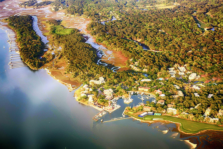 Aerial view of Hilton Head SC Photograph by Chris Smith