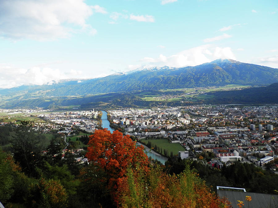 Aerial View of Innsbruck 1 Photograph by Pema Hou