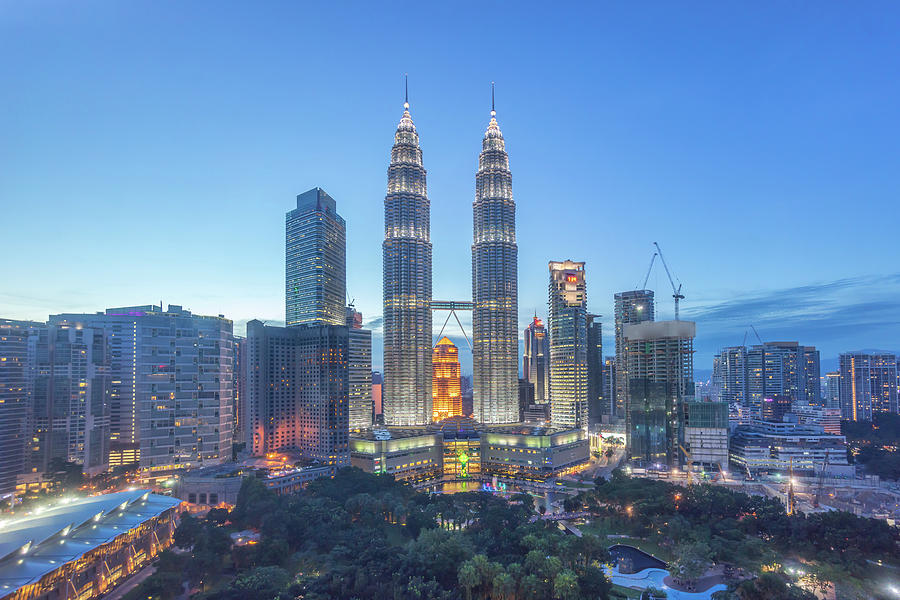 Aerial view of Kuala Lumper skyline Photograph by Mohd Ezairi Mohd ...