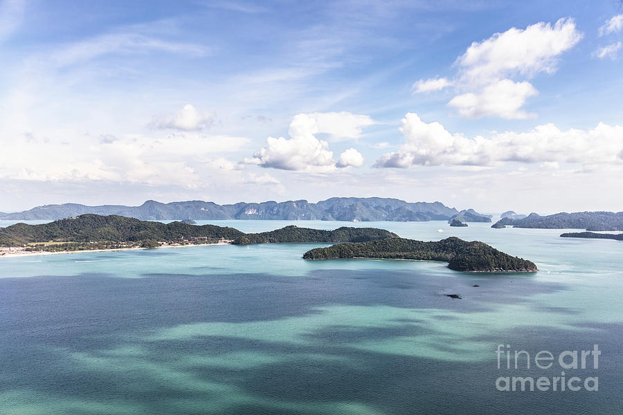 Aerial view of Langkawi Photograph by Didier Marti