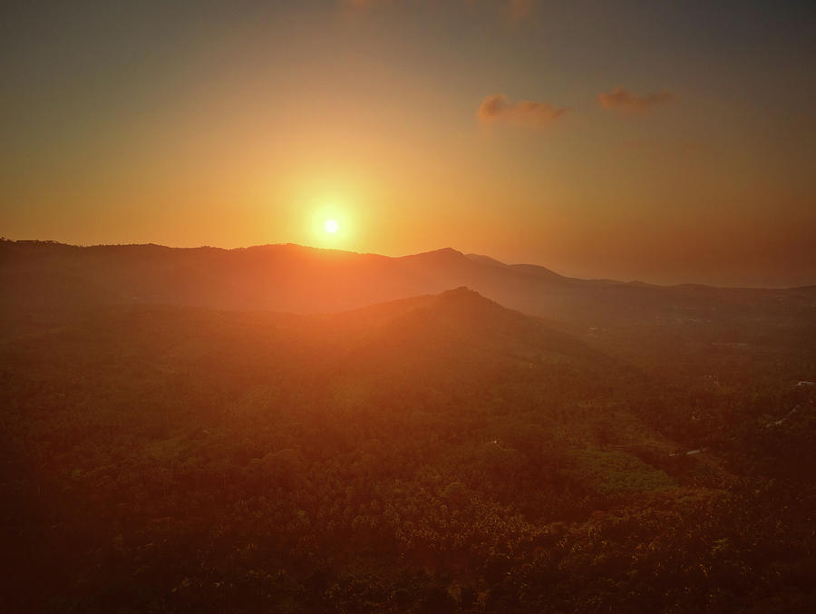mountain jungle sunset piccollage