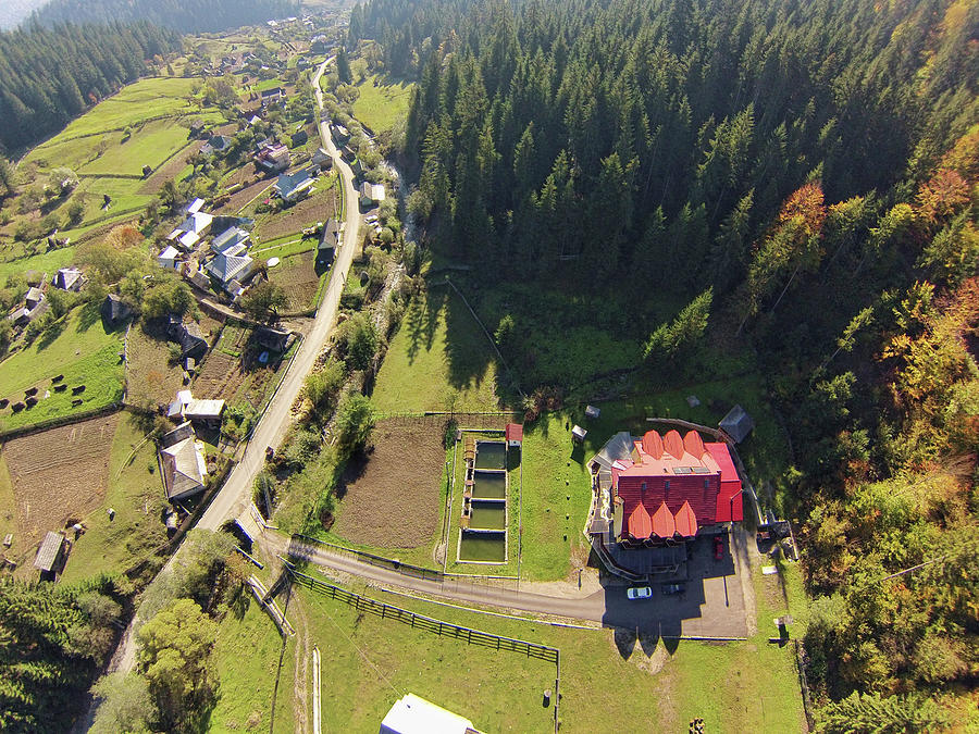 Aerial View Of Village Photograph by Ioan Panaite - Pixels