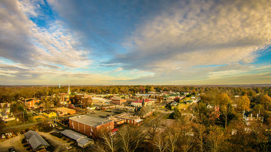 Aerial View Over White Rose City York Soth Carolina Photograph