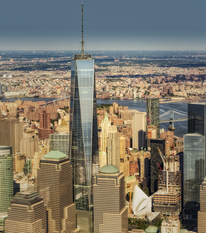 City Photograph - Aerial World Trade Center WTC by Susan Candelario