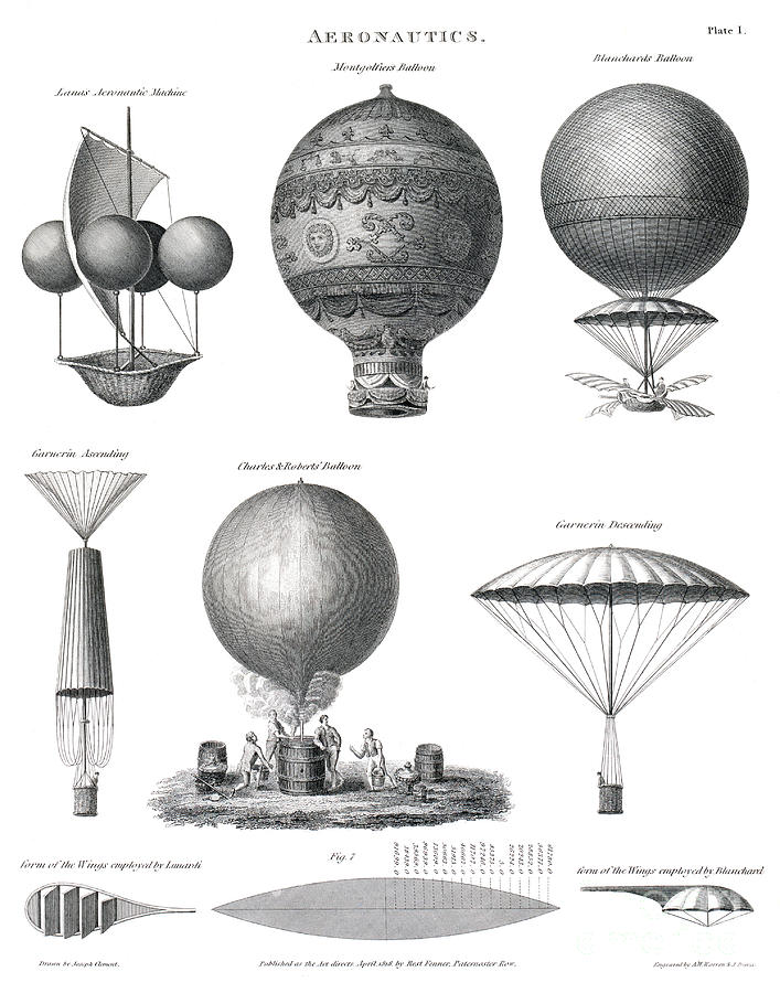 Aeronautics, 1818 Photograph by Science Source