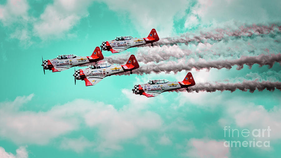 Aeroshell Aerobatic Team Photograph by Doug Sturgess