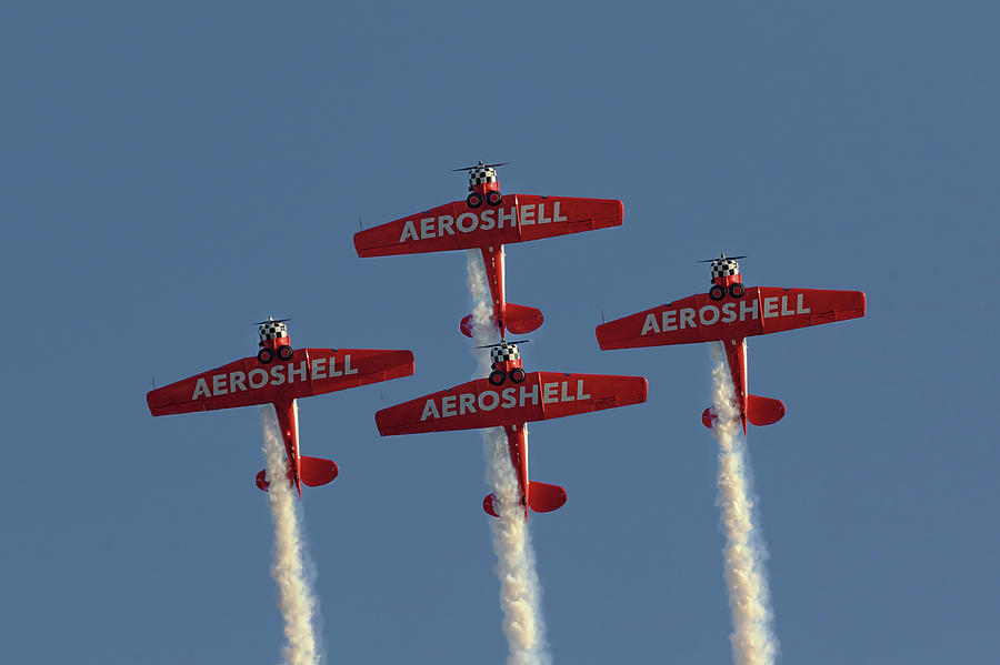 Aeroshell Aerobatic Team Photograph by Susan Rissi Tregoning