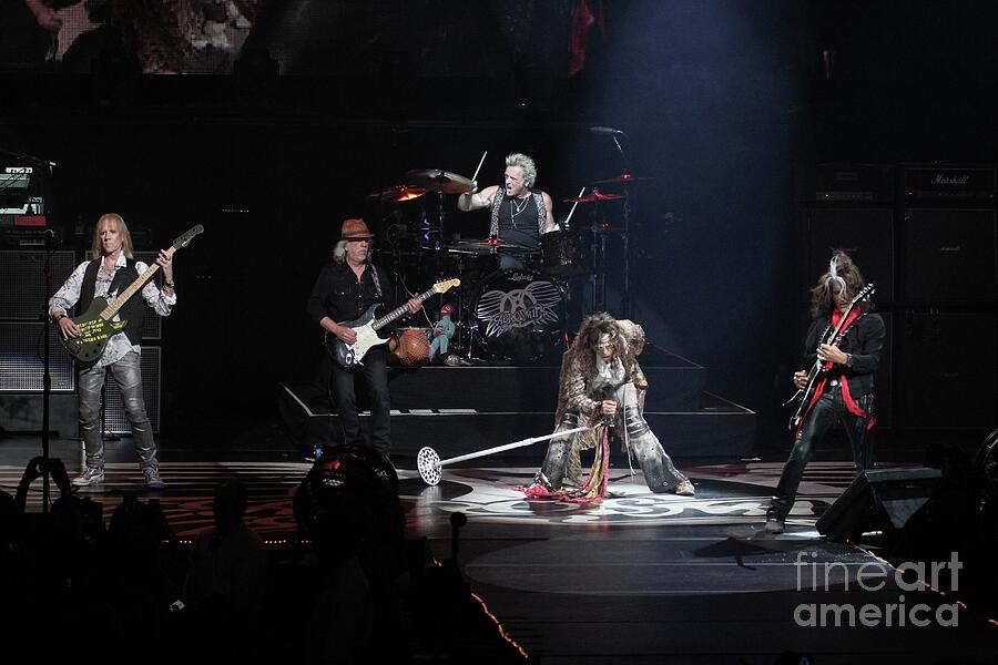 Aerosmith Photograph - Aerosmith Full Band Photo by Concert Photos