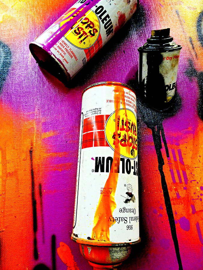 Aerosol Cans In Paris Photograph by Funkpix Photo Hunter