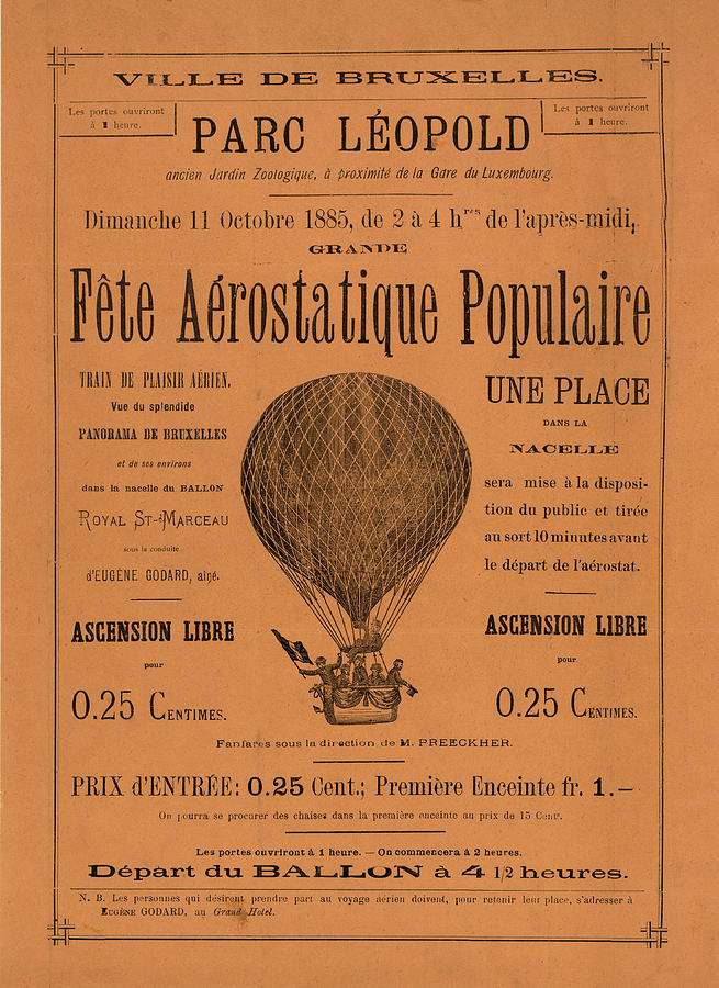 Aerostatique Populaire Drawing by Vintage Pix