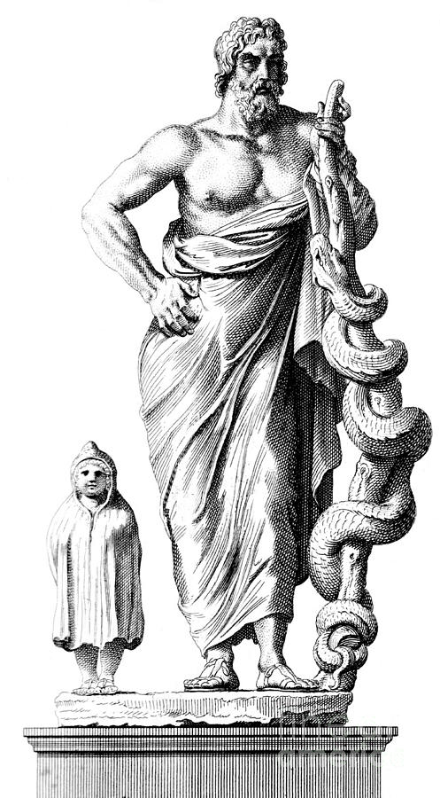 Aesculapius, Greek God Of Medicine Photograph by Science Source