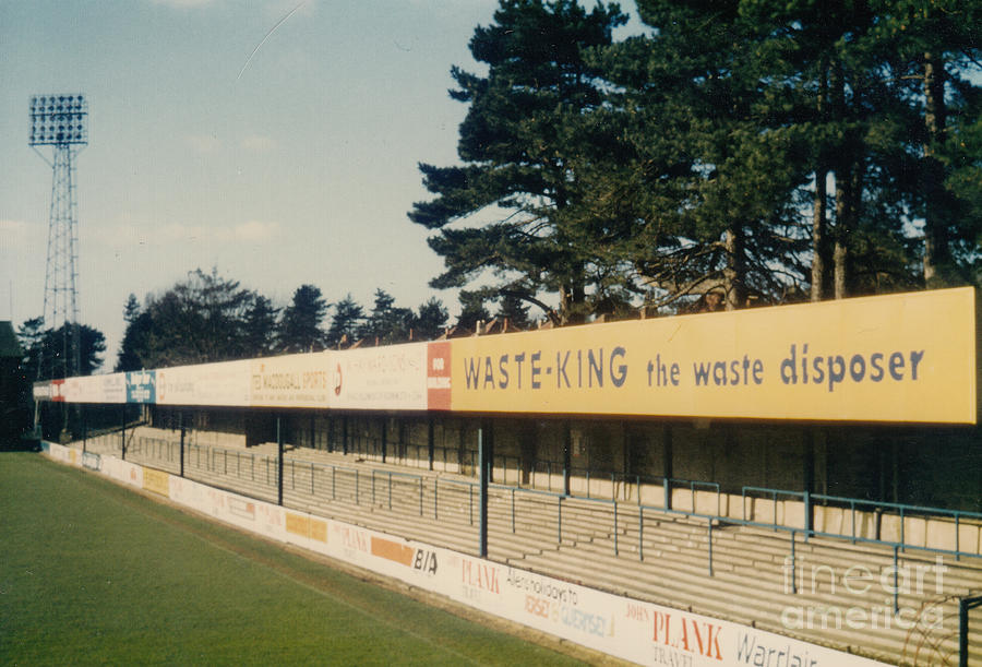 AFC Bournemouth - Dean Court - NW Littledown Avenue Terrace 1 - 1980s Photograph by Legendary Football Grounds