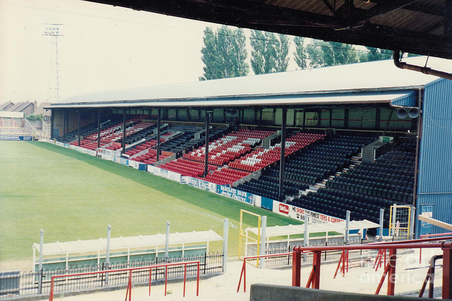AFC Bournemouth - Dean Court - SE Main Stand 3 - July 1992 Photograph by Legendary Football Grounds