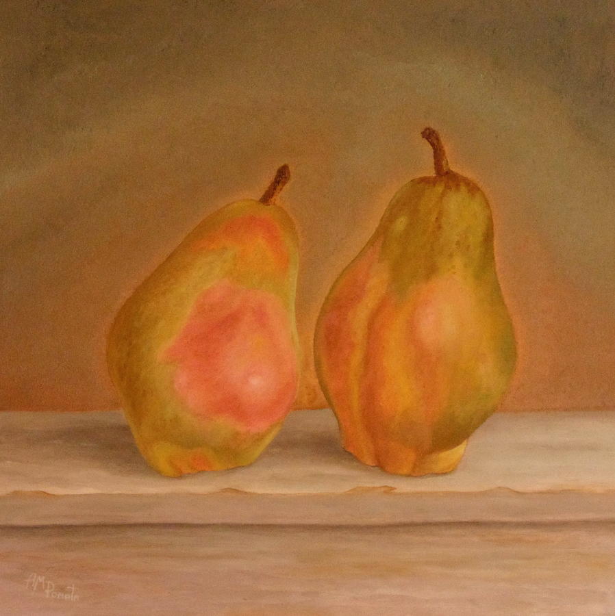 Pear Painting - Affinity Pears by Angeles M Pomata