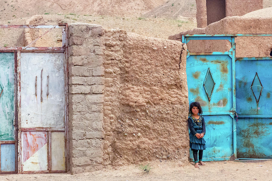 Afghan Girl by Blue Door Photograph by SR Green