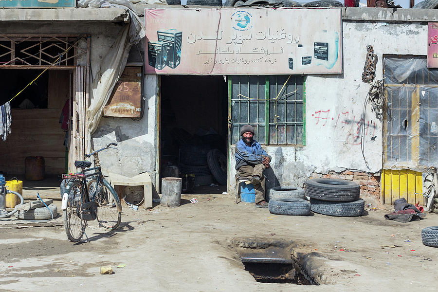 Afghan Mechanic Shop Photograph by SR Green