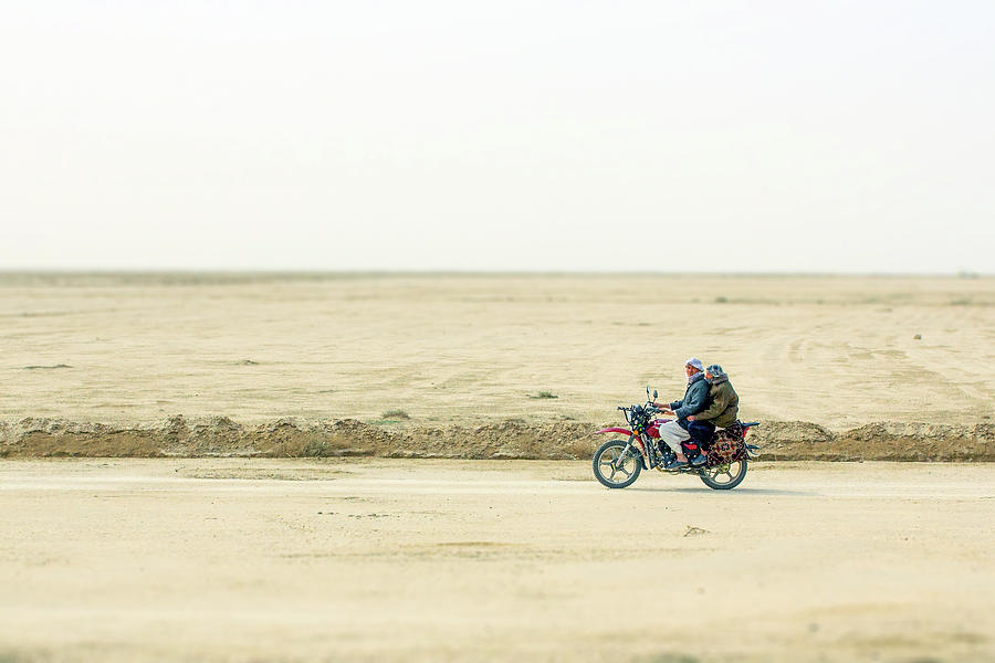 Afghan Men on Motorcycle Photograph by SR Green