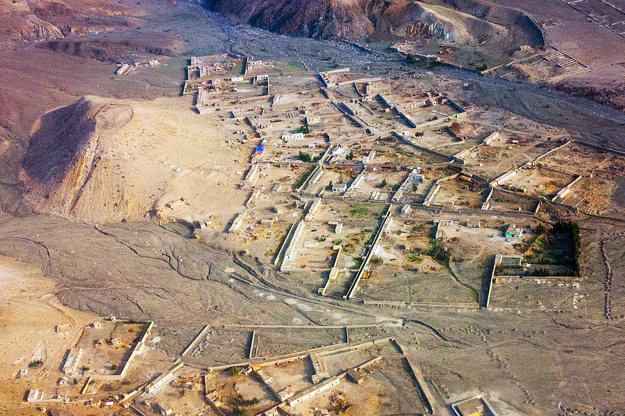 Afghan River Village Photograph by SR Green