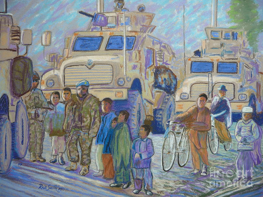 Afghanistan 2009 Pastel by Rae  Smith