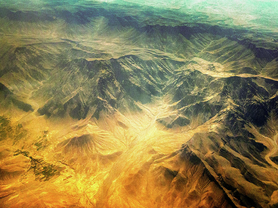 Afghanistan Abstract Aerial Photograph by SR Green