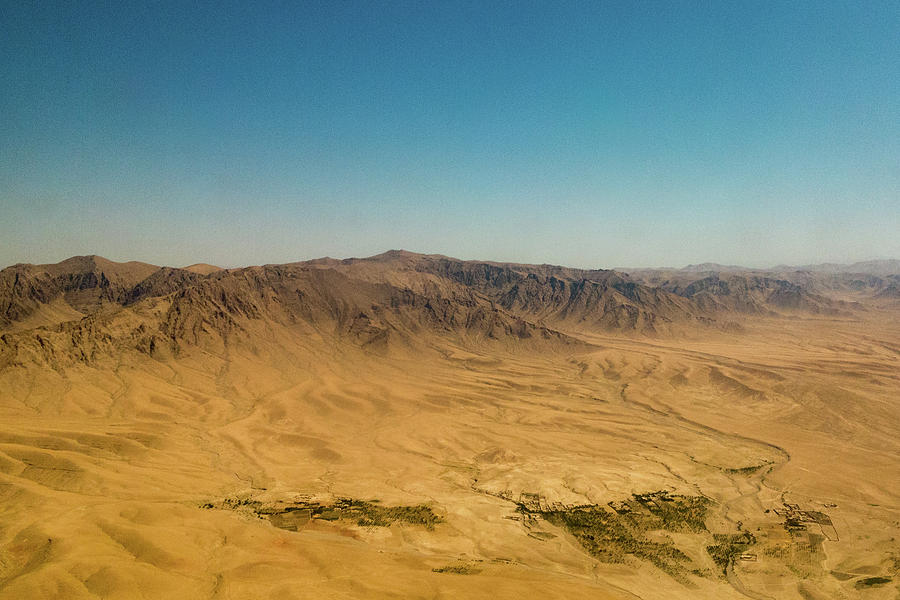 Afghanistan Aerial Scenic Mountain View Photograph