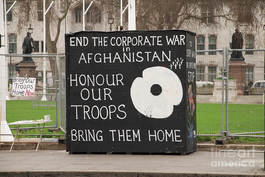 Afghanistan war protest in London Photograph by David Fowler