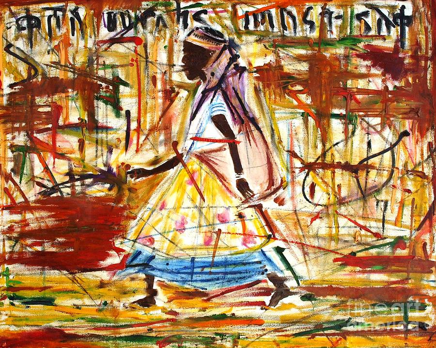 Women Painting - Africa 2 by Julie HakesWright