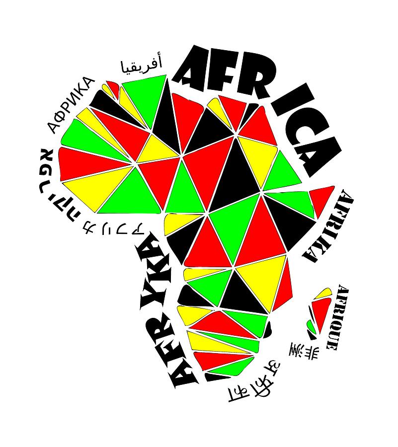 Africa Continent Digital Art by Piotr Dulski