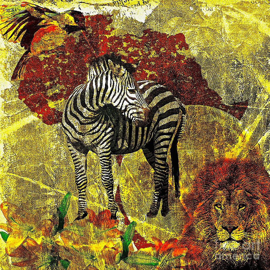 Africa Painting by Saundra Myles