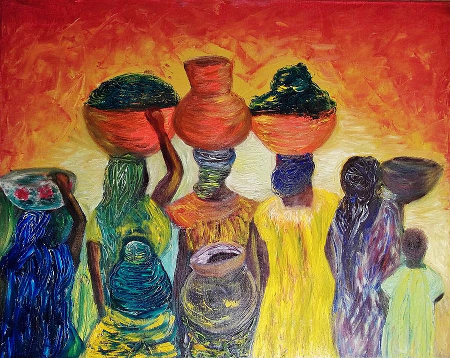 Africa The Works Painting by Roberto Rivera